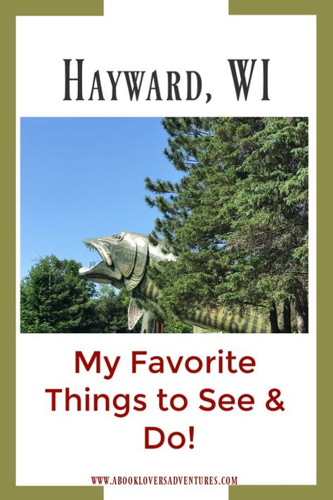 Check out What to See & Do in Hayward, Wisconsin! A great place to fish, great restaurants, and beautiful lakes! And, don't miss the really big Muskie! Hayward Wisconsin, Wisconsin Vacation, Have A Great Vacation, Cabin Trip, Best Places To Vacation, Retirement Travel, Midwest Travel, Lake Trip, Wisconsin Travel