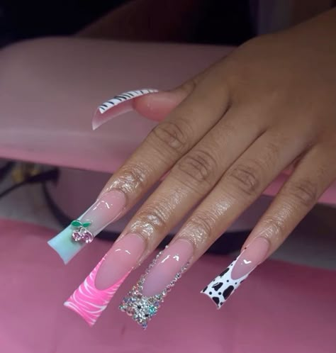 Acrylic Toe Nails, Punk Nails, Hard Nails, Long Acrylic Nail Designs, Duck Nails, Colored Acrylic Nails, Girly Acrylic Nails, French Tip Acrylic Nails, Dope Nail Designs