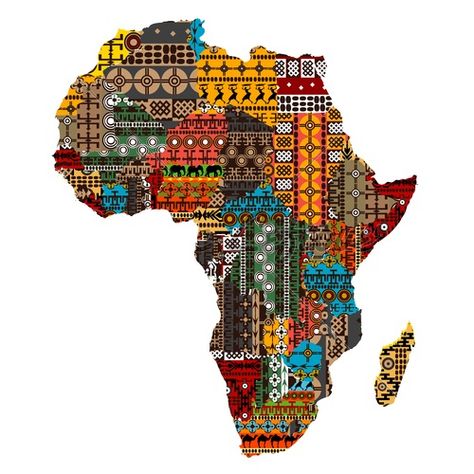 African map covered in different Ankara designs  note this image belongs to EXTRAVAGANT  do not try to use this for any business purposes  copyright 2018 African Soup, Jazz Christmas, Fotocamere Vintage, Map Of Africa, African Quilts, African Map, Afrique Art, Afrikaanse Kunst, African Decor