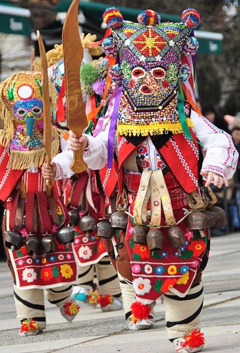 Kukeri festival, Bulgaria Wooden Masks, The Ritual, Folk Dance, Folk Costume, People Of The World, Evil Spirits, World Cultures, Black Sea, Macedonia