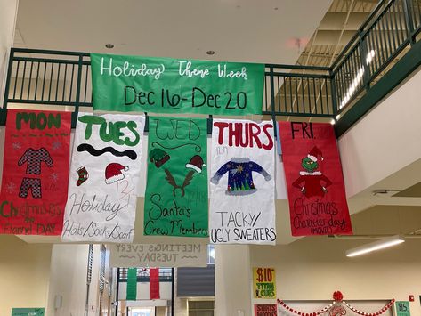 Student Council Student Council Events, Student Council Aesthetic, Elementary Student Council, Student Council Ideas, Student Council Activities, Holiday Spirit Week, Stuco Ideas, Spirit Days, Pep Rally