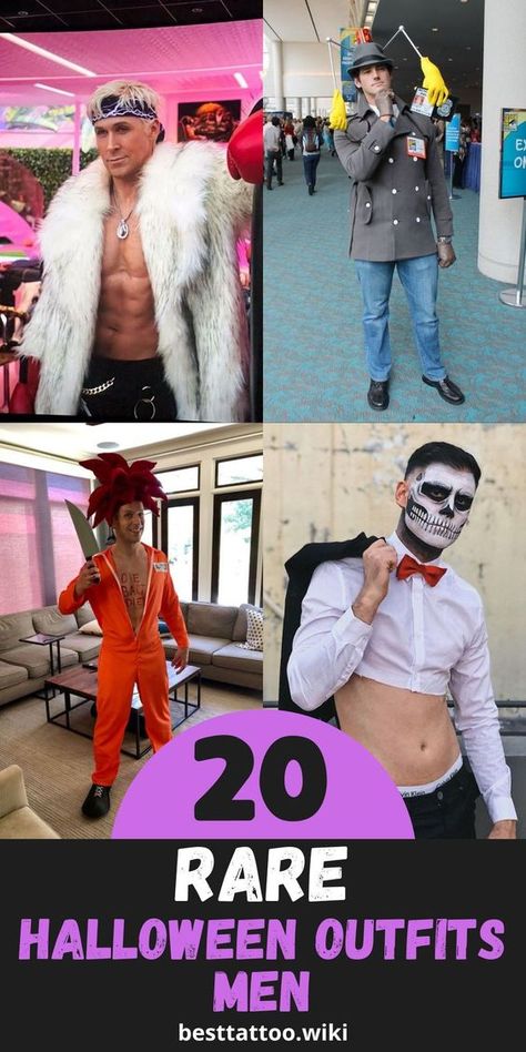 Discover the top 20 diverse Halloween costume ideas for men in 2024, featuring a range of styles from vintage to modern. Embrace the spirit of the season with simple and easy options like cowboy or vampire costumes. For those looking to make a statement, consider the iconic Joker or a Disney character. From casual to formal, these outfits are perfect for any Halloween event. Unique Male Halloween Costumes, Mens Halloween Outfit, Simple Men’s Halloween Costume, Men Halloween Costumes 2024, Men’s Haloween Costume Ideas, Halloween Costume Ideas Men 2024, Simple Men Halloween Costumes, Villain Costume Ideas Male, Easy Costume Ideas Men