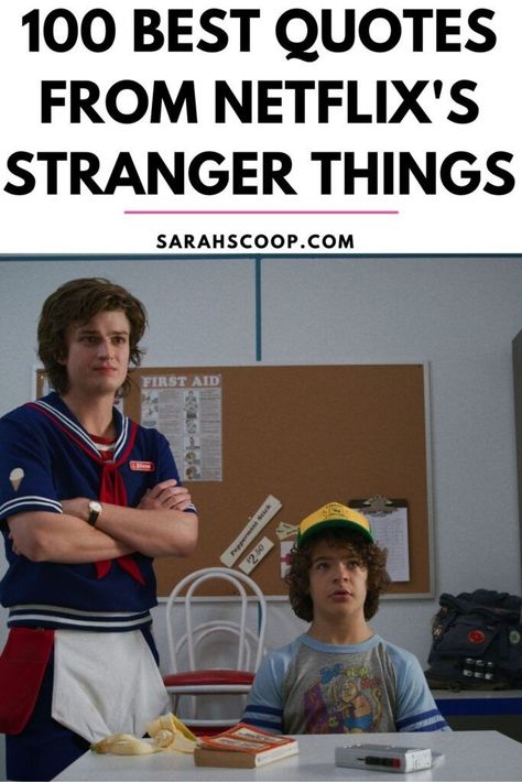 Stranger Things Quotes, Stranger Things Halloween Party, Horror Quotes, Netflix Quotes, Things Quotes, Stranger Things Halloween, Horror Series, Duffer Brothers, Stranger Things Quote