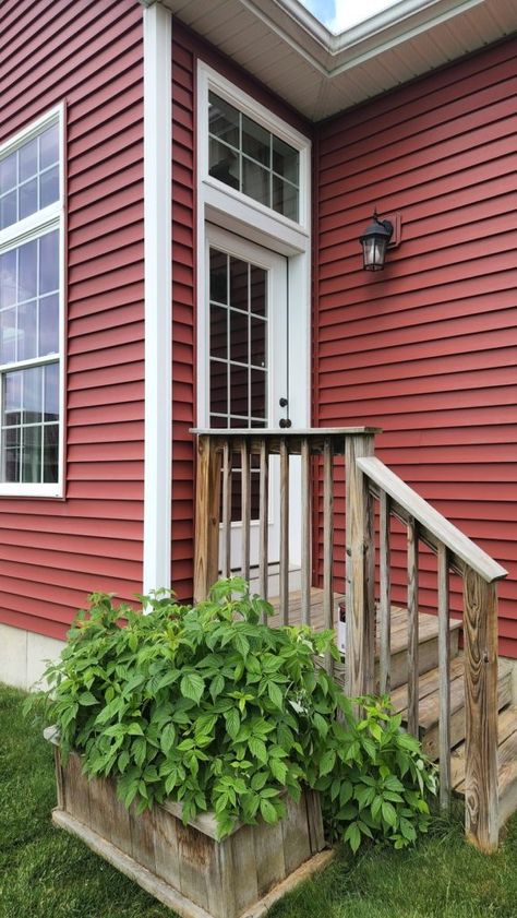 How to Paint Wooden Porch Steps in 4 Easy Steps Wooden Porch Steps, Outside Stairs, Outdoor Movie Screen, Backyard Barbeque, Wood Steps, Exterior Stain, Back Steps, Wooden Porch, Porch Steps