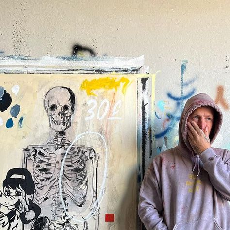 Terry Urban on Instagram: "New skin" Terry Austin Art, Urban French Terry Hoodie With Crew Neck, Terry Urban, Terry Runyan Art Prints, Terry French Painting Patterns, Terry Urban Painting, Tattoo Project, 1 Tattoo, New Skin