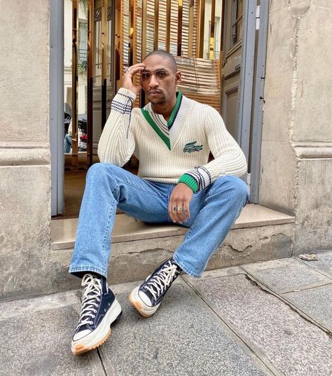 Lacoste Outfit, Who Wore It Better, Lacoste Men, Streetwear Outfits, Streetwear Outfit, Jacket Outfits, Outfit Inspirations, Street Wear, Mens Outfits