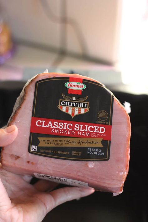 classic sliced smoked ham in the plastic package Small Boneless Ham In Crockpot, Sliced Ham In Crockpot, Sliced Ham Recipes, Smoked Ham Recipes, Ham In Crockpot, Smithfield Ham, Precooked Ham, Smoked Ham Recipe, Small Crock Pot