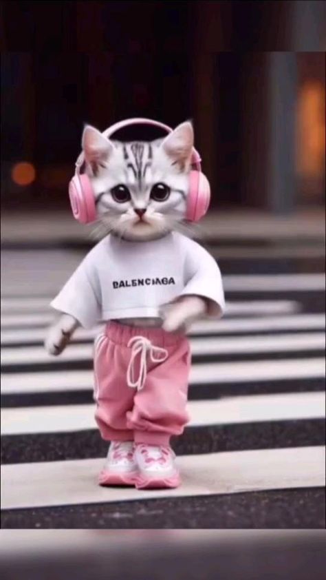 Cat Dance, Funny Cat Images, Funny Animals With Captions, Cute Bunny Pictures, Dancing Cat, Cute Animal Clipart, Cute Cats Photos, Cute Cat Gif, Cat Behavior