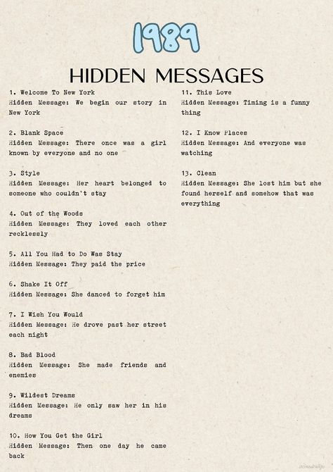 © stcinedtulips Taylor Swift Hidden Messages, 1989 Font Taylor Swift, Taylor Swift Handwriting, 1989 Quotes, Taylor Swift Images, 1989 Tv, Swift Facts, Taylor Swift Facts, Taylor Swift Cute