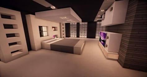 Zentoro | A Conceptual Modern Home – Minecraft Building Inc Minecraft Modern Interior, Minecraft Modern Bedroom, Home Minecraft, Modern Minecraft, Modern Minecraft Houses, Houses Modern, Minecraft Mansion, Minecraft Interior, Minecraft Kitchen Ideas