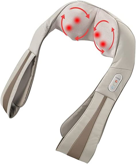 Amazon.com: Homedics Neck Massager, Heated Shiatsu Neck, Shoulder and Back Massager with 3 Speeds, Changes of Direction, and Convenient Straps. Portable Releif for Neck, Shoulders, Back, & Legs. : Health & Household Hip Flexor Pain, Heated Neck Wrap, Tech Neck, Sports Recovery, Neck Massager, Back Massager, Deep Tissue Massage, Hip Flexor, Neck Massage