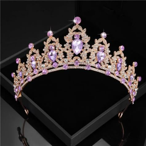 Material:Alloy & Rhinestone Dimensions: Dia 13-15 Cm Height 6 Cm Perfect Item For Your Wedding/Birthday Parties, Special Events, Etc Package Included:1 X Crown Tiaras Purple Quinceanera Crowns, Rapunzel Quinceanera Theme Tiara, Sweet 16 Tiara Purple, Lilac Quinceanera Crown, Light Purple Quince Crown, Light Purple Quinceanera Crown, Quince Crowns Gold And Purple, Rapunzel Quinceanera, Wedding Crown Veil