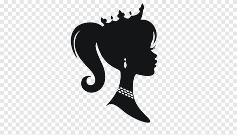 Barbie Head Logo, Drawing Barbie, Barbie Head, Crown Silhouette, Horse Stencil, Mickey Mouse Illustration, Lion Silhouette, Barbie Silhouette, Crown Illustration