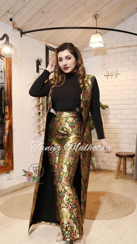 KinKhwab Pure Brocade Set | Indian fashion, Party wear indian dresses, Designer party wear dresses Brocade Dress Indian, Party Wear Indian Dresses Designer, Brocade Outfits, Dresses Fashion Design, Designer Dresses Elegant, Trendy Outfits Indian, Draping Fashion, Beautiful Dress Designs, Designer Party Wear Dresses