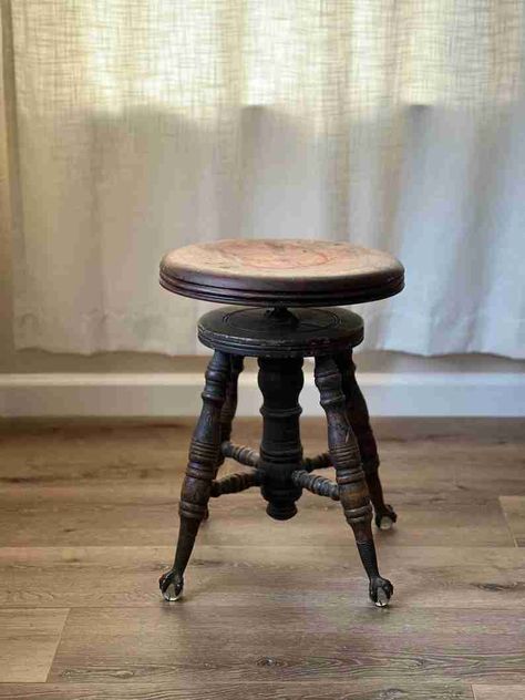 How to Date Antique Furniture by Feet Styles (With Pictures) Antique Piano Stool, Wood Piano, Antique Piano, Feet Drawing, Piano Stool, The Bun, Casual Furniture, Furniture Feet, Contemporary Furniture Design