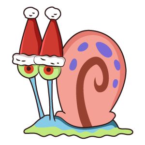 SpongeBob Christmas Gary Sticker. #cartoon #Christmas #SpongeBob #gary Spongebob Christmas, Christmas Cartoon Characters, Money Stickers, Spongebob Wallpaper, Christmas Rock, Cute Christmas Wallpaper, The Cartoon, Christmas Characters, Christmas Drawing