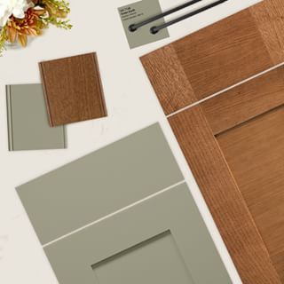 Green Earth SW 7748 - Sherwin-Williams Green Earth Paint, Sherwin Williams Green Earth, Cabin Colors, Sherwin Williams Green, Painting Oak Cabinets, Ranch Remodel, Color Boards, Paint Sample, Painting Palette