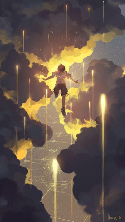 Cloud Character, Arte Fantasy, Art And Illustration, 판타지 아트, The Clouds, Anime Scenery, 그림 그리기, Pretty Art, Design Interior