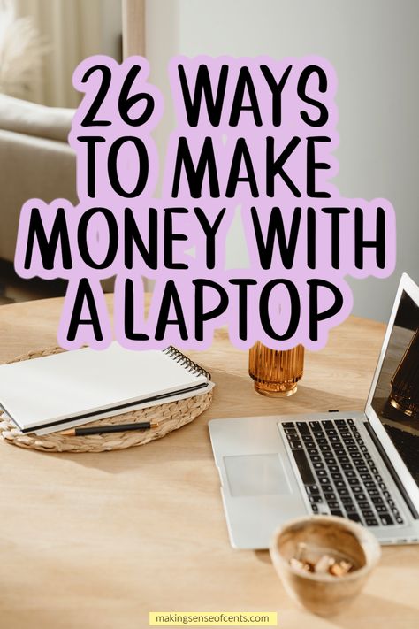 How To Make Money With A Laptop. Want to learn how to make money with a laptop? Here are 26 ways to make money with a laptop, including exactly what I do to make money online and work from home. make extra money, best online jobs, passive income using laptop, how to make money online Website For Making Money, Making Money In College, Easy Ways To Make Money In College, How To Make My Laptop Faster, Best Website To Earn Money, Life Areas, Starting Etsy Shop, Wfh Job, Budget Living