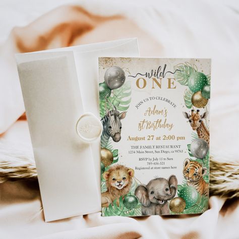 Forest Animal Birthday Party, Cute Birthday Party Themes, Safari Birthday Theme, Safari Birthday Invitations, Happy Birthday Sweetie, Blowing Out Candles, Safari 1st Birthday, Boho Safari, Birthday Typography