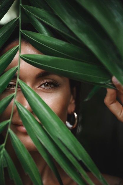 Tropical Fashion Shoot, Botanical Garden Photo Shoot, Face Without Makeup, Jungle Photography, World Photography Day, Leaf Photography, Nature Photoshoot, Photography Day, Portrait Photography Women