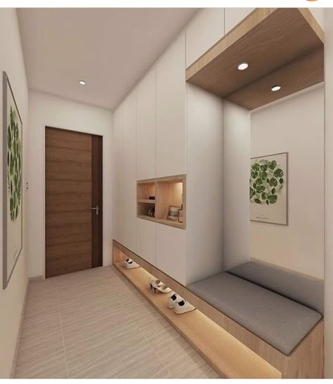 Vstupná Hala, Modern Foyer, Entrance Furniture, Home Hall Design, Hallway Designs, Modern Entryway, Foyer Decorating, Foyer Design, Entry Way Design