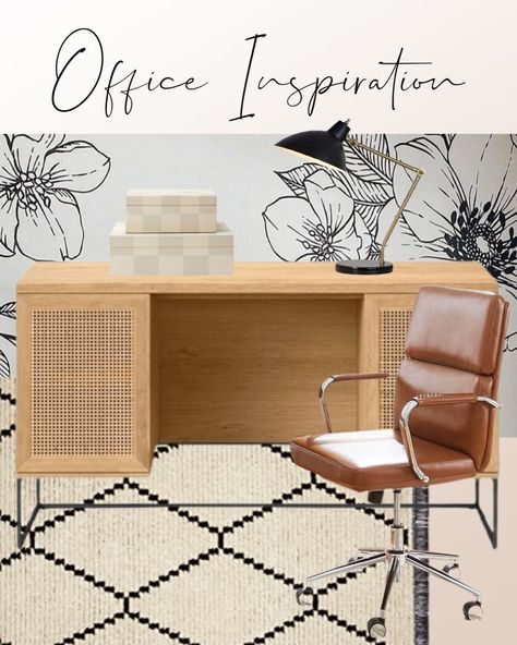 Modern Farmhouse Office Inspo! #target #office Target Desk, Target Office, Modern Farmhouse Office, Farmhouse Office, Office Inspo, Executive Desk, Desk Storage, Office Inspiration, Modern Farmhouse