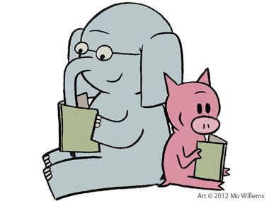 Piggie And Elephant, Elephant And Piggie, Elephant Crafts, Online Stories, Reading Curriculum, Mo Willems, Elementary Library, Short Books, Book Wall