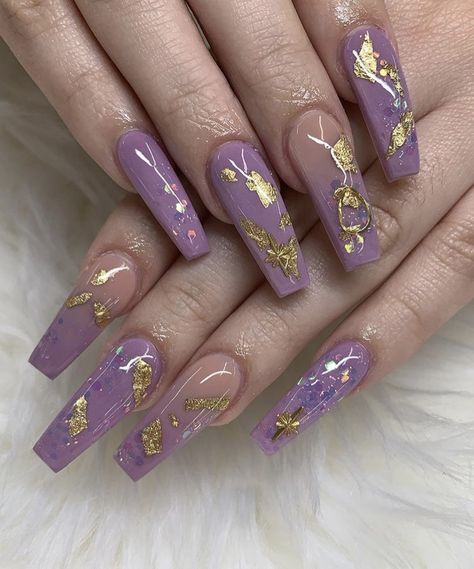 Lilac Nails Design, Silver Acrylic Nails, Quince Nails, Quinceanera Nails, Jade Nails, Ideas Uñas, Quinceañera Ideas, Gold Acrylic Nails, Opal Nails