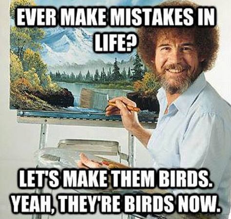 Bob Ross Paintings, The Joy Of Painting, Hilarious Stuff, 웃긴 사진, Bob Ross, Metal Gear Solid, E Card, Metal Gear, Sleeve Tattoo