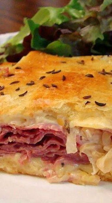 Reuben Crescent Bake - 8x8 pan Crescent Ruben Bake, Ruben Bake Recipe, Easy Rueben Bake, Ruben Crescent Bake, Reuben Crescent Bake, Reuben Casserole With Crescent Rolls, Rueben Crescent Bake, Ruben Bites, Rueben Casserole Baked