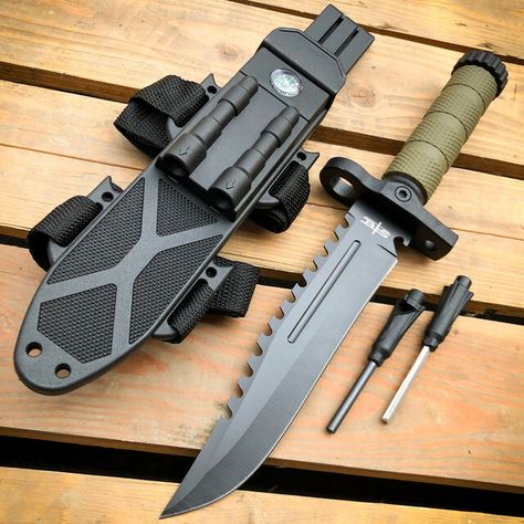 Survival Hunting, Armadura Cosplay, Boot Knife, Military Knives, Knives Hunting, Tactical Gear Loadout, Tactical Survival, Military Combat, Camping Tools