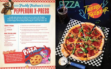 Fnaf Book, Dinner And A Movie, Freddy Fazbear, Still Waiting, Cookbook Recipes, Pizza Recipes, Five Nights At Freddy's, Recipe Collection, Pepperoni Pizza