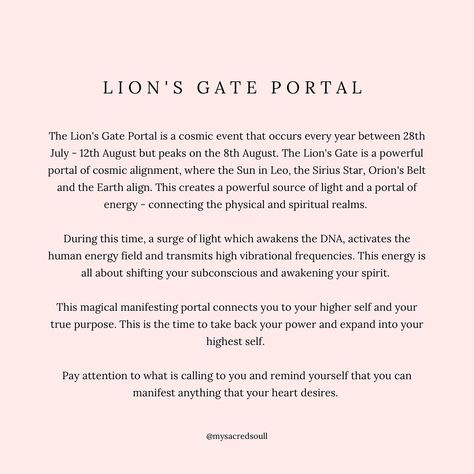 LIONS GATE PORTAL 🦁💫 — tap into the energy of this manifesting portal with our 20% off sale ✨ SALE ENDS MONDAY 🚨 swipe to see which crystals can help you manifest your dream life 💘 www.mysacredsoul.co.uk #lionsgate #lionsgateportal #lionsgateenergy #energyupdate #energyupdates #energyupgrade #manifesting #manifestingmagic #manifestingabundance #manifestingmindset #manifestingcrystals #abundancecrystals #abundance #crystalsforsale #crystalshop #crystalshopuk #citrine #goldenhealer #firequ... Lionsgate Portal, Sirius Star, Orion's Belt, Lions Gate, Vibrational Frequency, Manifesting Abundance, Crystals For Sale, 20 Off Sale, Green Witch