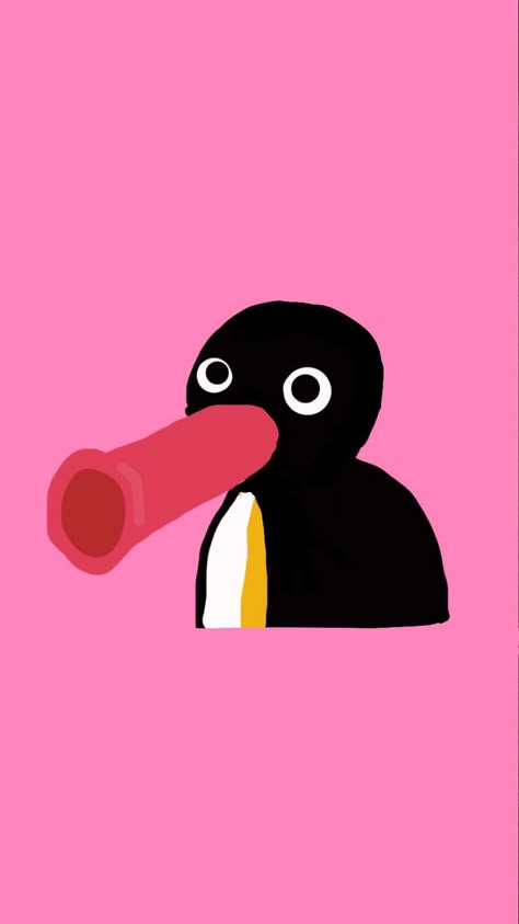 Pingu Fanart, Pingu Wallpaper Aesthetic, Pingu Wallpaper Iphone, Pingu Drawing, Pingu Art, Pingu Aesthetic, Pingu Wallpaper, Goofy Wallpaper, Pingu Pingu