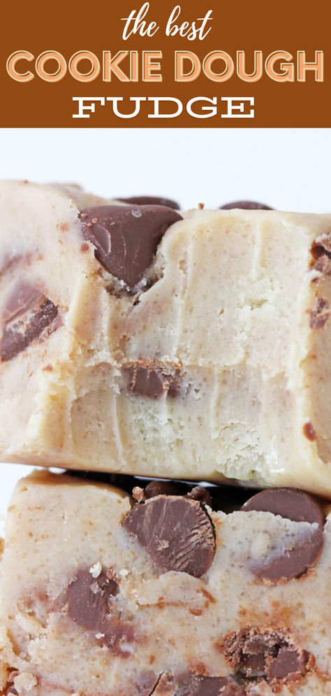 Cookie dough fudge Cookie Dough Fudge Recipe, Eagle Brand Milk, Cookie Dough Fudge, Dessert Photography, Cookie Dough Recipes, Fudge Recipe, Sweet Delights, Baking Ideas, Cookies Ingredients