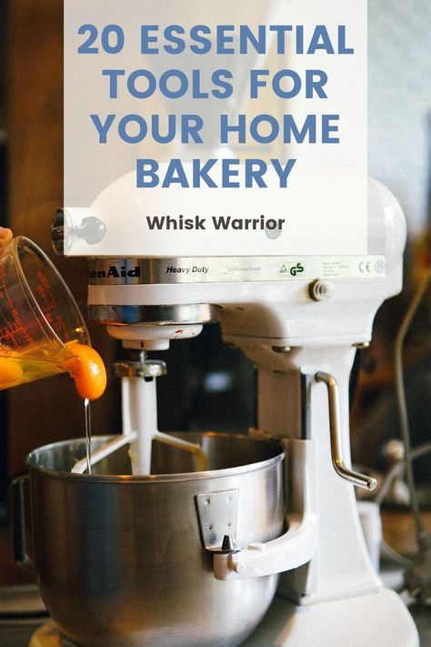 Home Bakery Supplies, In Home Bakery Setup, Home Bakery Kitchen Layout, Bakery Tools, Bakery Equipment, Bakery Products, Baking Station Ideas, Home Bakery Kitchen, Home Bakery Organization