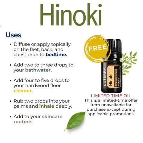 Here's how to use your Hinoki! Hinoki Essential Oil, Essential Oil Education, Natural Essential Oils, Skincare Routine, Essential Oil, How To Use, Essential Oils, Skin Care, How To Apply