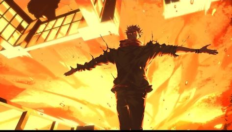 King Of Curses, Top 5 Anime, Cyberpunk Anime, Artist Alley, Cool Anime Pictures, Laptop Wallpaper, Wallpaper Pc, Jujutsu Kaisen, Anime Fanart