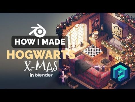 (4442) X-Mas at Hogwarts in Blender - 3D Modeling Process | Polygon Runway - YouTube Polygon Runway, Merry Christmas And Happy Holidays, Christmas 3d, Blender Tutorial, Blender 3d, 3d Modeling, My Last, Happy Holidays, Hogwarts