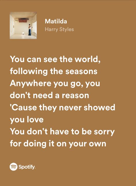 Matilda Hs Tattoo, Matilda Lyrics Wallpaper, Matilda Aesthetic Harry Styles, Matilda Song, Matilda Aesthetic, Harry Lyrics, Matilda Lyrics, Matilda Quotes, Harry Coded