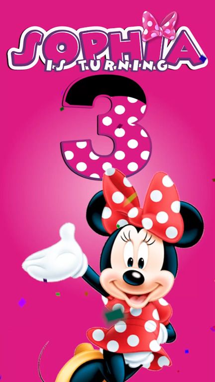 Baby Handprint Art, Minnie Mouse Videos, Baby Handprint Crafts, Baby Footprints Christmas, Happy Greetings, Oh Twodles, Minnie Mouse Birthday Invitations, Birthday Video Invitation, Minnie Mouse Invitations