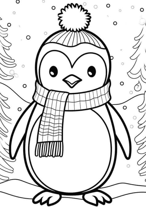 Seasonal Coloring Pages, Kids Winter Coloring Pages, Christmas Colouring Pages For Kids, Winter Color Pages, Winter Colouring Pages For Kids, Christmas Coloring Printables Free, Free Printable Coloring Pages For Kids, Christmas Coloring Printables, Colouring Pages For Kids