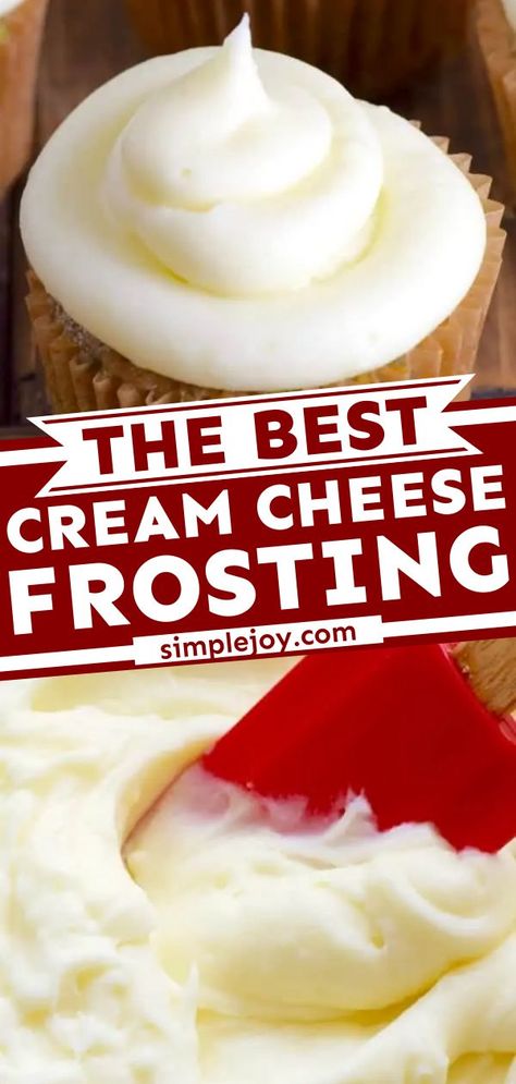 This simple Cream Cheese Frosting is the BEST! Not only is it quick to make, but it is also smooth, creamy, and not too sweet. You can even add color or flavor! Use this frosting recipe for an easy… Best Cream Cheese Frosting Recipe, Simple Cream Cheese Frosting, Homemade Cream Cheese Icing, The Best Cream Cheese Frosting, Best Cream Cheese Frosting, Cream Cheese Icing Recipe, Baked Items, Cream Cheese Frosting Easy, Cheese Frosting Recipe