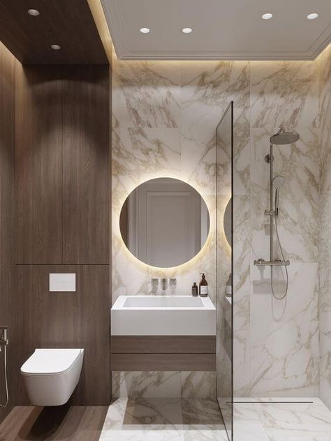 Remodel Trailer, Popular Bathroom Designs, Makeover Kamar Mandi, Interior Farmhouse, Minimalist Bathroom Design, Bathroom Inspiration Modern, Bathroom Decor Luxury, Washroom Design, Small Bathroom Makeover