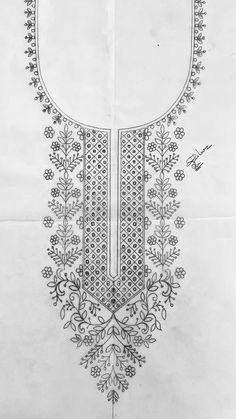 Jalabya Design, Draw Neck, Black Choli, Embroidery Khaka, Embroidery Images, Dori Work, Neckline Embroidery, Embroidery Fashion Detail, New Embroidery Designs