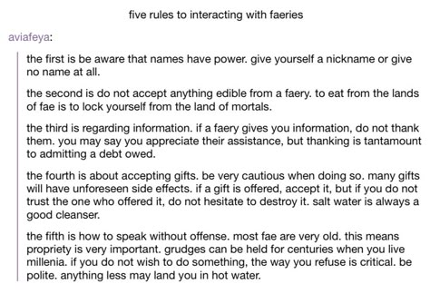 The fact that these are the same rules I use when interacting with large crowds of men worries me<<<this Fairy Writing Prompts, Fae Rules, Fairy Rules, Rules Of The Fae, Writing Fantasy, Story Prompts, Writing Stuff, Writing Prompt, Writing Resources