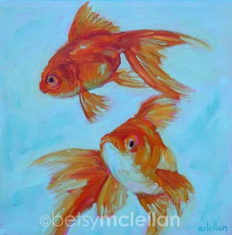 Betsy Mclellan | Goldfish Goldfish Art Fancy Goldfish Goldfish Decor, Fancy Goldfish, Goldfish Art, Fish Decor, Koi Art, Art Fish, Watercolor Fish, Fishing Decor, Beautiful Fish