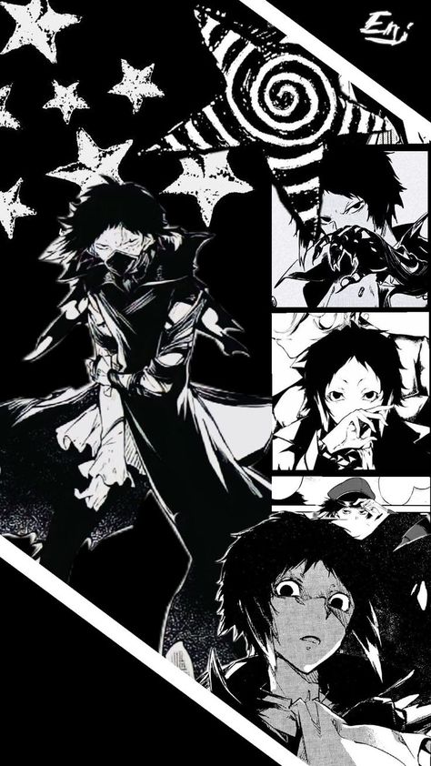 Hii, that's my third time making bsd wallpaper with that kind of aesthetic, the ones before were with Chuuya and Dazai and I really don't know how to call this kind of aesthetic, so it would be really nice if someone would tell me what it could probably be in comments!  #bsd #Akutagawa #black #white #wallpaper Black White Wallpaper Aesthetic, Bsd Akutagawa, Chuuya And Dazai, White Wallpaper Aesthetic, Bsd Wallpaper, Dog Wallpaper Iphone, Black White Wallpaper, Bungou Stray Dogs Wallpaper, Of Aesthetic