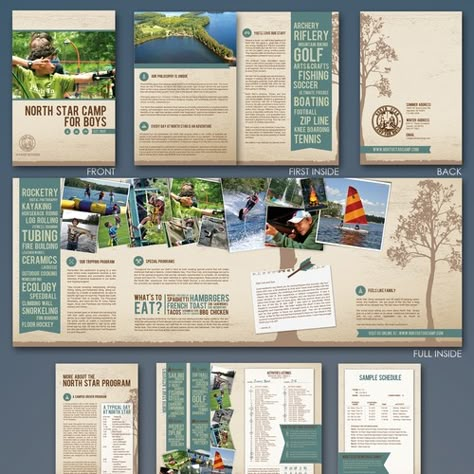 Travel Brochure Design Creative, Travel Pamphlet, Travel Leaflet, Tourism Brochure Design, Camp Brochure, Booklet Design Layout, Travel Brochure Design, Brochure Design Layouts, Magazine Design Inspiration